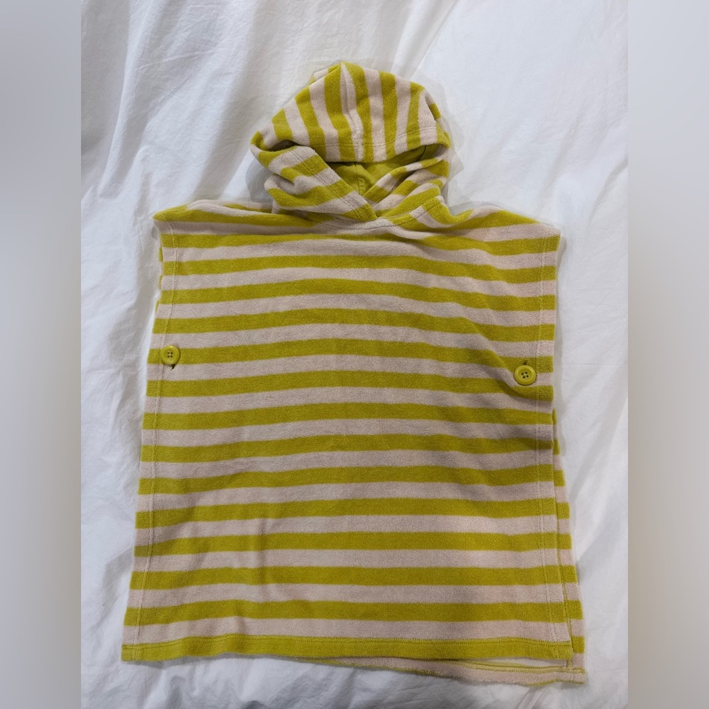 Hanna Andersson Striped Hooded Poncho